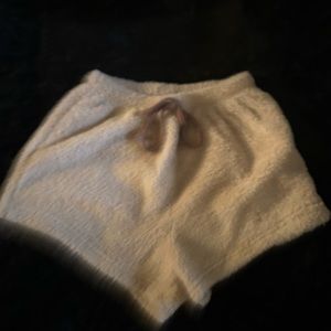 Fuzzy sleep shorts